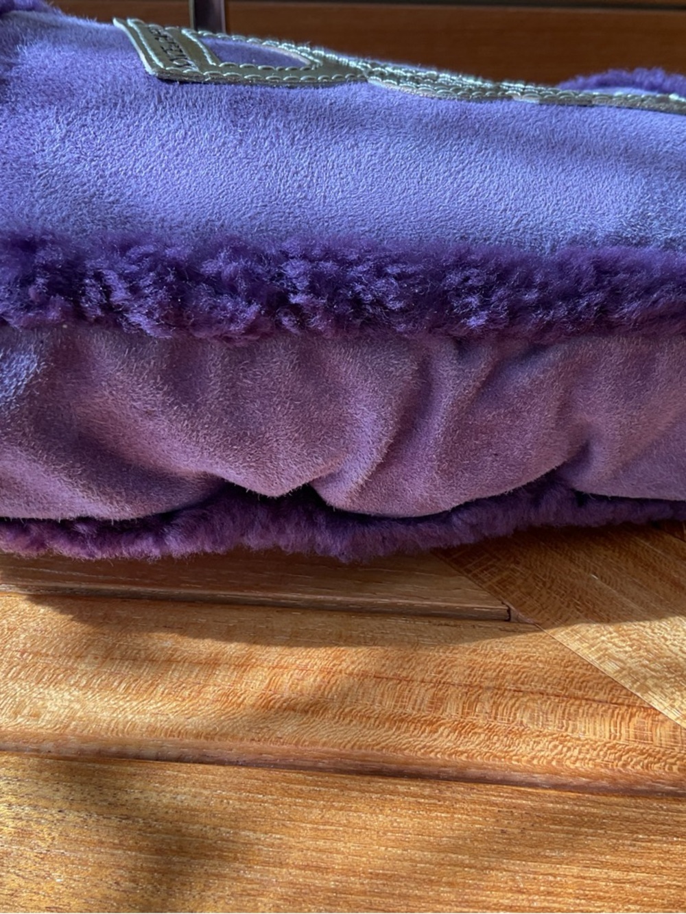 Dolce & Gabbana Suede &Shearling Purple  Bag - Picture 5 of 5